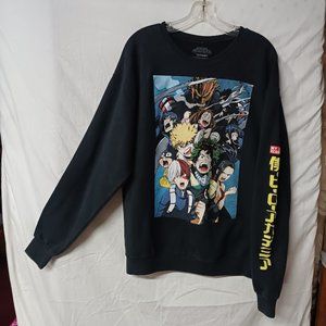 My Hero Academia Crew neck sweater size L